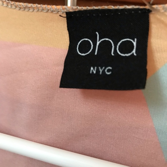 Funky disco vibe tie front crop top. EUC - Picture 5 of 9